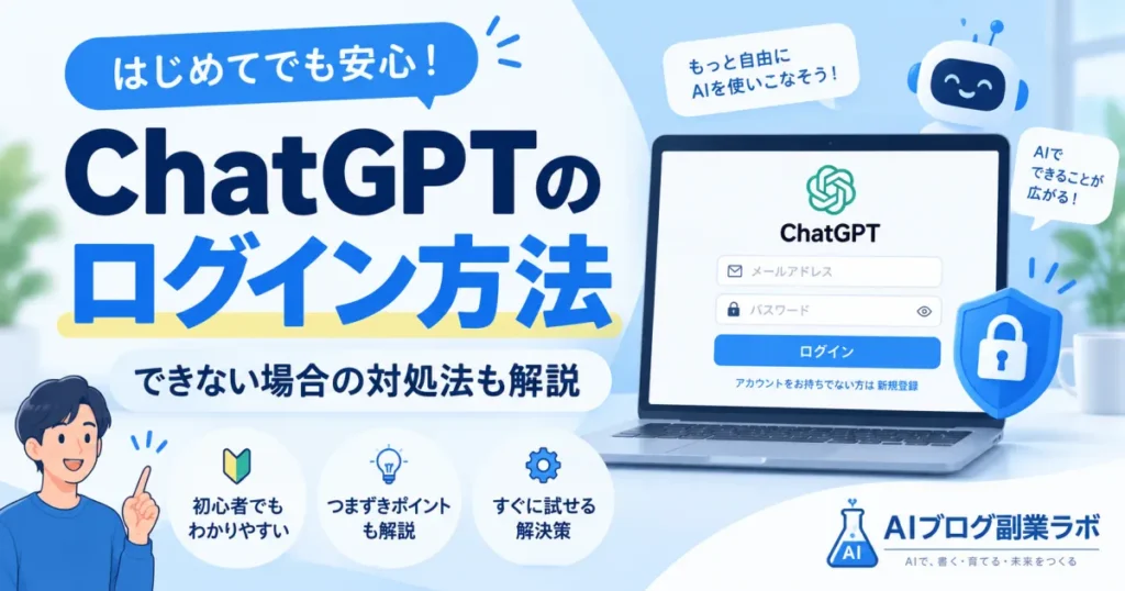 ChatGPTのログイン方法｜できない場合の対処法も解説